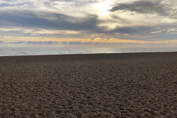 Aldeburgh beach at sunrise