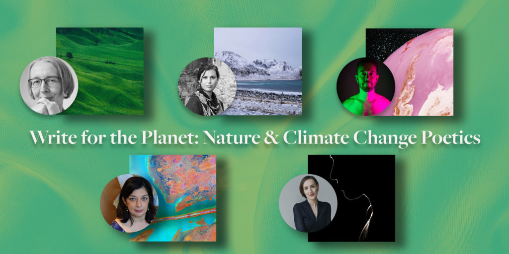 This is an image with courses relating to nature and climate change poetics. 